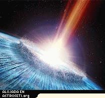 Hace miles de millones de aos cometas acuosos y asteroides impactaron en la Tierra y la Luna. 
[<a href= http://www.daviddarling.info/encyclopedia/L/late_heavy_bombardment.html target=_blank><u>Ms informacin</u></a>].
