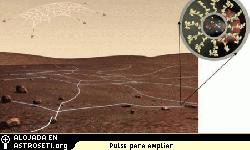 <a href= http://science.nasa.gov/headlines/y2005/images/nanotech/sensorweb_big.gif target=_blank>Una red de nanodetectores</a> extendida cartografa el terreno de un planeta extrao. La seccin de la parte superior derecha muestra molculas obtenidas biolgicamente (amarillo y rojo) que realizaran las funciones de deteccin y sealizacin. 
[<a href= http://www.niac.usra.edu/files/library/meetings/annual/oct04/914Mavroidis.pdf target=_blank><u>Ms informacin</u></a>]
