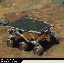 Note el polvo marciano adherido a las ruedas del Sojourner. Esto es una prueba indirecta de carga electrosttica. 
[<a href=http://www.grc.nasa.gov/WWW/RT1997/5000/5410kolecki.htm target=_blank>Ms informacin</a>]
