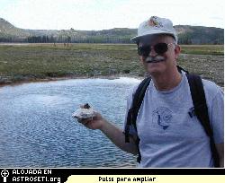 El astrobilogo de la NASA David Des Marais en los campos del Parque Nacional de Yellowstone. Crdito de la Imagen: SPACE.com
