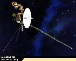 <a href="http://www.planetary.org/image/voyager.jpg">Click para ampliar</A>
<b>Voyager</B>
Recreación artística de la nave espacial Voyager. Las gemelas Voyager completaron una gran gira por los planetas exteriores con la excepción de Plutón.
Crédito: NASA / JPL