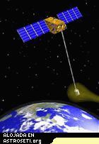 El “Exterminador de Correas”, diseñado para eliminar satélites de la órbita terrestre. Clica aquí para una animación en Quicktime de 1,6 MB. Créditos: Tethers Unlimited.