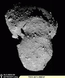 Regin del polo norte de Itokawa
<i>Crdito: ISAS / JAXA</i>