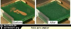 El dispositivo de Calle se sacude rpidamente el polvo Marciano simulado en una prueba de laboratorio en el Centro Espacial Kennedy. Videos: <a href=http://science.nasa.gov/headlines/y2006/images/dustbuster/marsmovie.wmv target=_blank>polvo de Marte</a>, <a href=http://science.nasa.gov/headlines/y2006/images/dustbuster/moonmovie.wmv target=_blank>polvo lunar</a>.