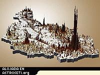 Mapa tridimensional de la densidad poblacional de Austria