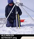Midiendo la densidad del hielo con una sonda de neutrones