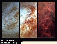 Primeros planos de la galaxia activa M82