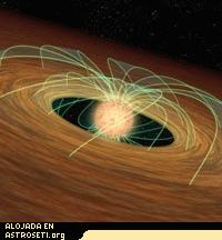 Esta idea artística muestra un polvoriento disco formador de planetas en órbita alrededor de una girante y joven estrella. Crédito de la imagen: NASA/JPL-Caltech.