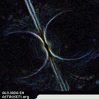 Impresin artstica de la magnetosfera de un plsar