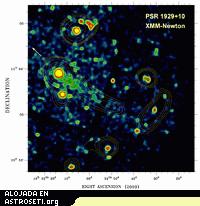 El Plsar PSR B1929+10 visto por el XMM-Newton