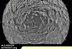 El crter Shackleton en el polo sur de la Luna es un posible candidato para convertirse en la zona de choque para el LCROSS. 
[<a href=http://en.wikipedia.org/wiki/Shackleton_(crater) target=_blank>Ms informacin</a>]
