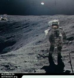 Charlie Duke, astronauta del Apollo 16 en la Luna en abril de 1972.