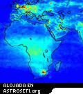 Mapa de la polución global del aire producido por el SCIAMACHY del Envisat