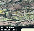 Vista de puntos de medida de desplazamientos en una zona de deslizamiento