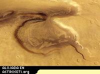 Estructura glacial en Deuteronilus Mensae