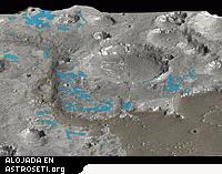 En Marwth Vallis, OMEGA cartografió los minerales ricos en agua