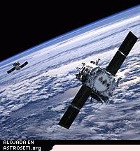 Una impresión artística de la misión STEREO de la NASA poco espués de su lanzamiento
