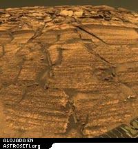 El vehículo de la NASA Opportunity capturó esta imagen de