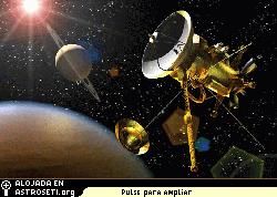 La nave espacial Cassini orbitando Saturno.
Crdito: Cornell University