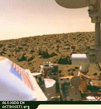 La regin de Marte conocida como Utopian Plain, observada desde el Viking 2, aparece como una extensin de rocas rojas plagada de pedruscos, que se extiende hasta el horizonte, a unas dos millas de la sonda.
Crdito de la imagen: NASA