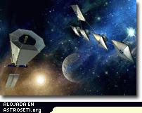 Recreación artística de los observatorios Terrestrial Planet Finder.
