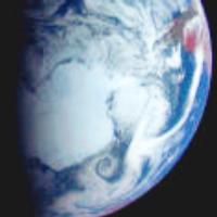 La vida en el límite. Visión del polo sur desde el espacio.
Crédito: NASA