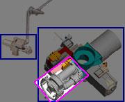 Un prototipo de la herramienta de abrasión para rocas prototype (RAT) es puesto a prueba.
Crédito: NASA/JPL/Cornell/Honeybee Robotics