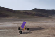 El explorador Hyperion guiado por sus paneles solares orientados para maximizar su energía. Fuente: Universidad Carnegie Mellon