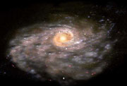 La Via Lactea segn la concepcin del artista. Crdito: David Aguilar, Centro Astrofsico de Harvard-Smithsonian (Harvard-Smithsonian Center for Astrophysics)