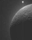 La Luna ocultando a Venus, la estrella matutina, según la fotografió la sonda lunar Clementine.
Crédito: NASA /DOD /
Clementine
