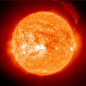 La prominencia de marzo hace erupcin en el Sol. Crdito: SOHO