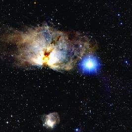 La Nebulosa Llama (NGC 2024), una de las muchas imgenes publicadas la pasada semana por el estudio del 2MASS.