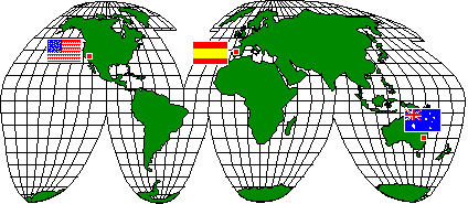 Las situaciones del DSN en España, Australia y California están separadas aproximadamente 120 grados longitudinalmente, lo cual permite la observación continua y la coincidencia adecuada para las transmisiones de radio de las naves espaciales desde un complejo hasta el siguiente.