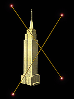 La Cámara de Radio Plasma (“Radio Plasma Imager (RPI)”) en el IMAGE es el primer instrumento de su clase diseñado para estudiar la dinámica de la magnetosfera usando técnicas de radar. Con el fin de generar ondas de radio de muy baja frecuencia y recibir los resultados devueltos, el RPI usa antenas bipolares muy grandes. IMAGE tiene 2 antenas bipolares spin-plane (a lo largo de los ejes x e y de la nave) y una antena bipolar spin-axis (a lo largo del eje Z de la nave). Las antenas en los ejes X e Y tienen 500 metros (1647 pies) de extremo a extremo. Estas antenas son 55 metros (182 pies) mayores que la altura del Empire State Building, convirtiendo a la nave IMAGE en el sistema de antena bipolar mayor hoy actualmente en el espacio. Esta es una imagen seleccionada de una secuencia disponible como <A HREF= http://science.nasa.gov/headlines/images/image1stlight/image_empire2.mov target=_blank>película 100 kb Quicktime.</A>