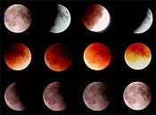 Esta secuencia de imágenes ha sido obtenida por Doug Murray, un lector de Science@NASA en Palm Beach Gardens, Florida, durante el eclipse lunar total del 20 de Enero del 2000.