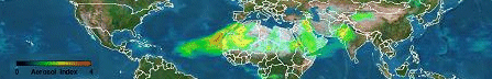 Una visión casi en tiempo real de los aerosoles en todo el mundo estará muy pronto disponible en el sitio web de TOMS.
