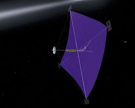 Hace casi 400 aos el astrnomo Johannes Kepler observ colas de cometa arrastradas por una brisa solar y sugiri que las naves pudiesen navegar a travs del espacio usando apropiadamente velas confeccionadas para ello. Ahora es bien sabido que la luz del sol produce efectivamente una fuerza que mueve las colas de los cometas y una vela grande y reflectante podra ser una manera prctica de propulsar una nave espacial