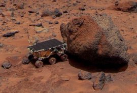 En 1997, el Sojourner rover "detecta" una Roca Marciana llamada Yogi. <A HREF= http://antwrp.gsfc.nasa.gov/apod/ap970814.html>[ms]</A>