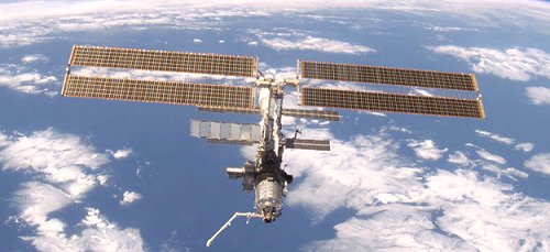 Foto de IIS 375 km sobre la superficie de la tierra