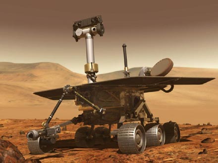 Opportunity se aproxima a una interesante roca.<a href=http://marsrovers.jpl.nasa.gov/mission/opportunityrightnow.html target=_blank>[ms]</a>