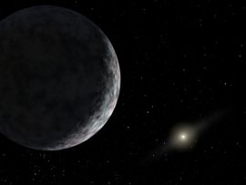 Concepto artstico del nuevo planeta.  
[<a href= http://www.nasa.gov/vision/universe/solarsystem/newplanet-072905-images.html target=_blank><u>Ms informacin</u></a>]
