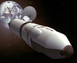Seres humanos salen de viaje a Marte, un concepto de artista. 
[<a href=http://www.spaceflight.nasa.gov/gallery/images/mars/marsvehicles/html/s97_07838.html target=_blank><u>Ms informacin</u></a>]
