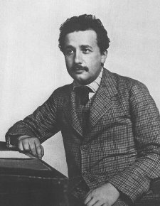 Joven Albert Einstein en la oficina de patentes. 
[<a href=http://www.th.physik.uni-frankfurt.de/%7Ejr/physpiceinstein.html target=_blank><u>Ms informacin</u></a>]
