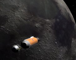 LCROSS se aproxima a la luna...