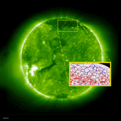 El viento solar se concentra en campos magnticos con forma de colmena