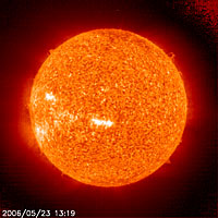 Imagen del SOHO del Sol