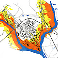 Mapa de riesgo de inundaciones de Badger