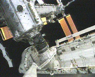Atlantis acoplado a la ISS