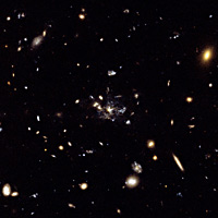 Vista de Hubble de la Galaxia Tela de Araa