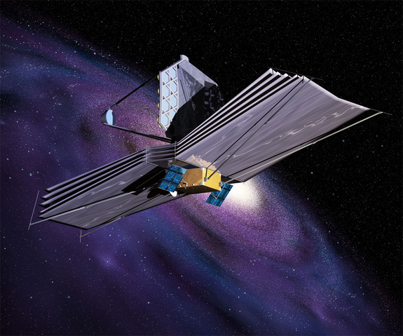 The James Webb Space Telescope (JWST) is the successor to the Hubble Space Telescope, and it will be almost three times the size of Hubble. JWST has been designed to work best at infrared wavelengths. This will allow it to study the very distant Universe, looking for the first stars and galaxies that ever emerged.